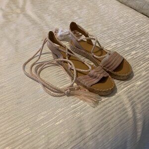 Splendid Strappy Pink Espradrille Sandals (NWT)